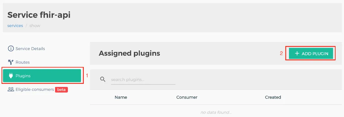 การเพิ่ม Plugin ให้กับ Service fhir-api