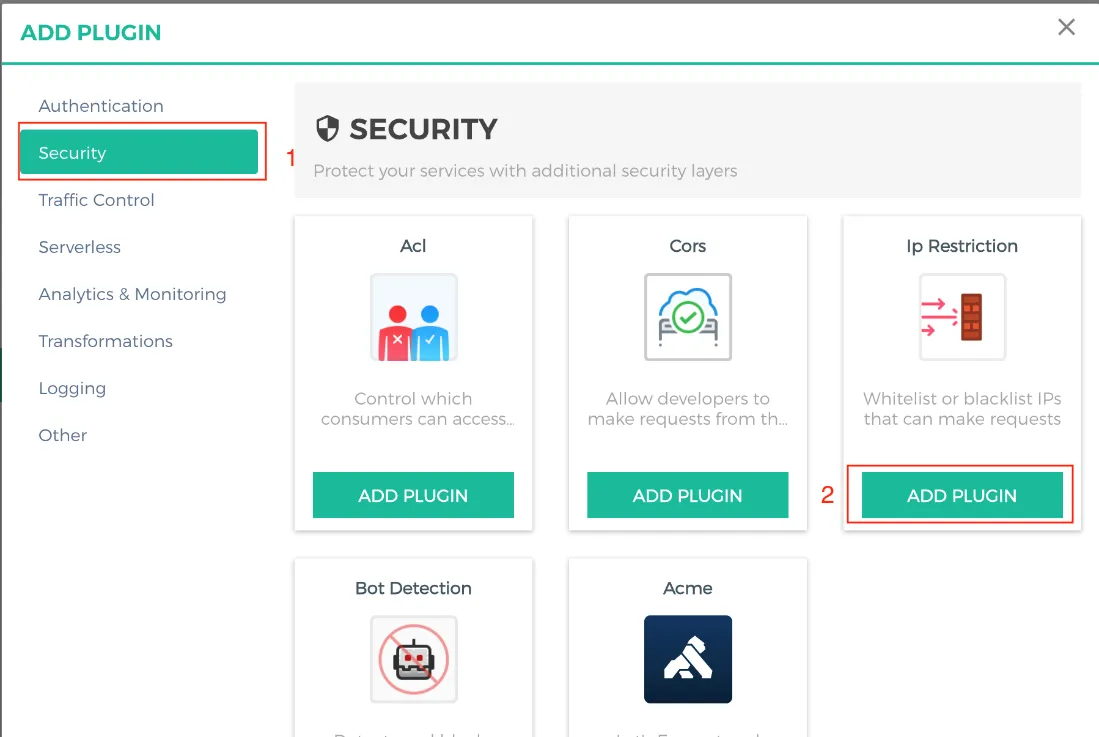 การเพิ่ม IP Restriction Plugin